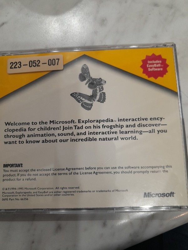 Microsoft Explorapedia Childrens Interactive Encyclo Windows 95 1995 gallery