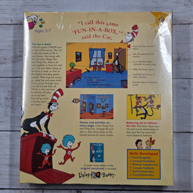 Broderbund The Cat in the Hat Kids Living Books Interactive CD-ROM PC gallery