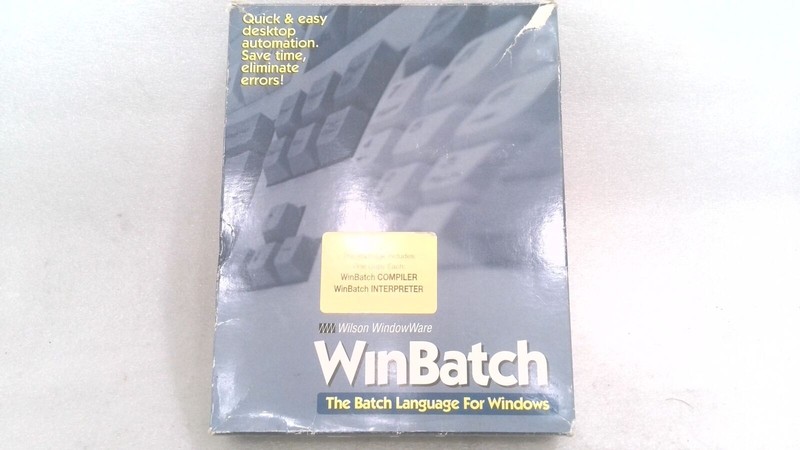 WILSON WINDOWWARE WINBATCH 99A WB+ COMPILER- USER’S GUIDES, REF. MAN., SOFTWARE
