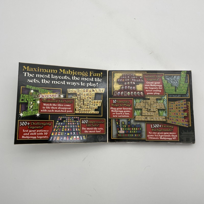 Ultimate Mahjongg 10 (PC CD-ROM, 2004, 400 Tile Sets w/ 1500+ Backgrounds) gallery