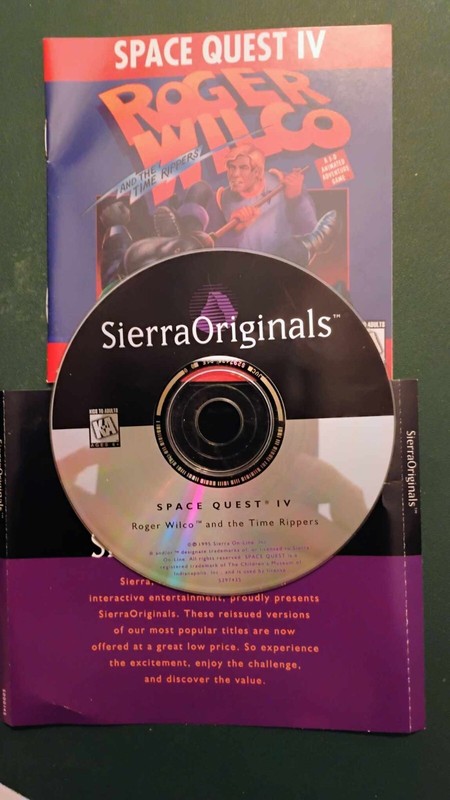 SPACE QUEST IV Roger Wilco Time Rippers SIERRA Originals PC CD ROM Computer Game