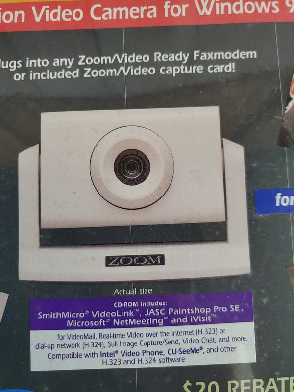 ZOOM VIDEO CAM MODEL 1575 - NEW, SEALED gallery