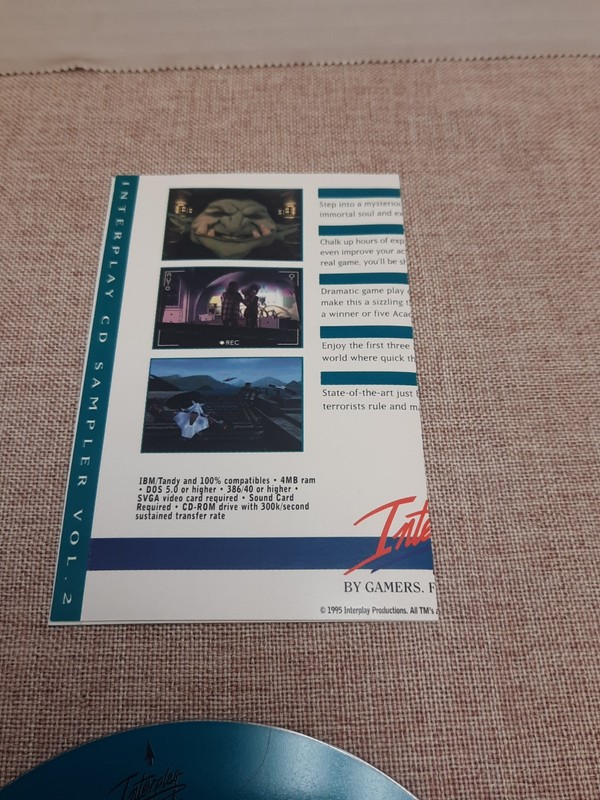 Interplay CD Sampler Vol. 2 (CD-ROM) Disc And Paperwork Only gallery