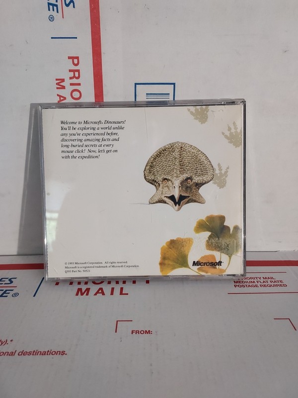 Microsoft DINOSAURS CD-ROM (PC, 1993) Good Used No Keycode - #13 gallery