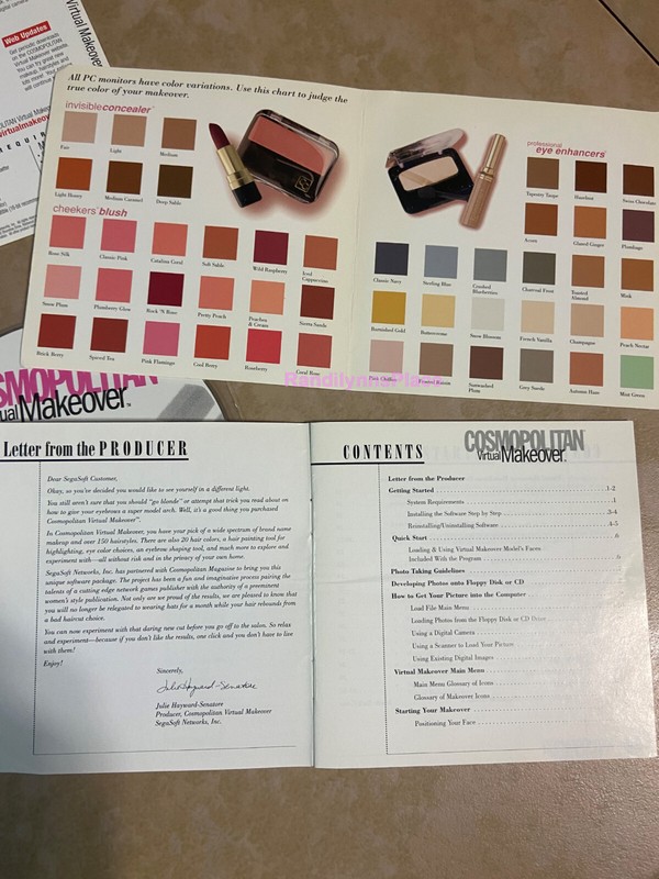 Cosmopolitan Virtual Makeover PC CD-ROM 2000 Segasoft MAC-Windows 95/98 gallery