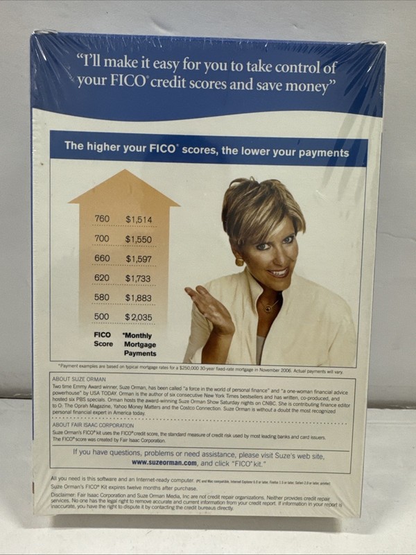 Suzie Orman's Platinum Verson FICO Kit (PC MAC Compatible) New gallery