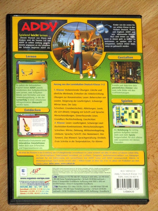 Addy Kids Version 5.0 German Grades 1+2 Tailored to School Curricula gallery