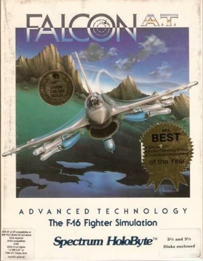 Falcon AT PC CD pilot military jet air combat missions flight simulation game!