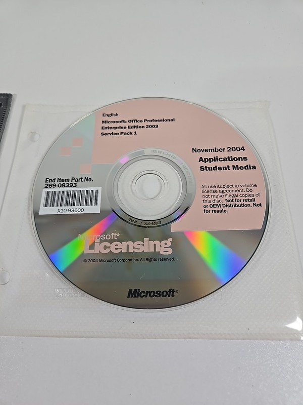 MICROSOFT OFFICE 2003 Professional Enterprise Edition 2 Disc SERVICE PACK 1 gallery