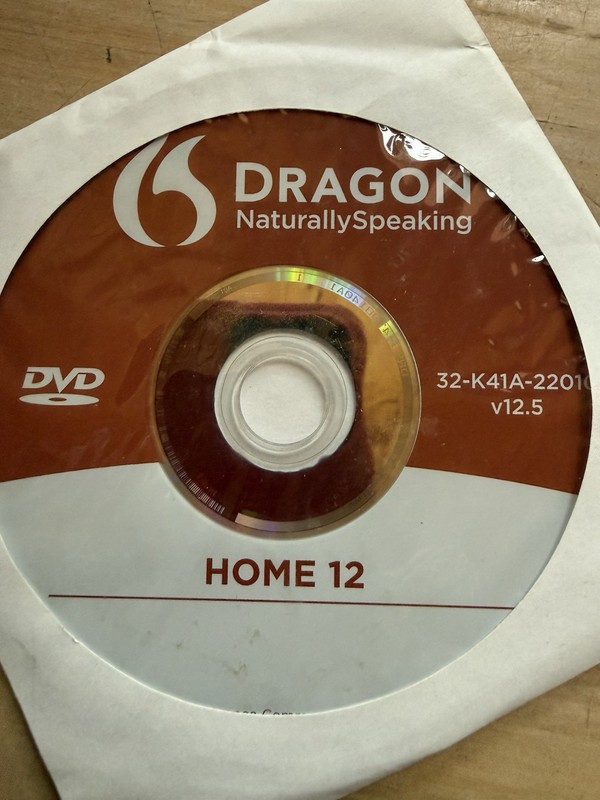 Nuance Dragon NaturallySpeaking 12.0 Home K409A-G1B-12.0 DISC Only