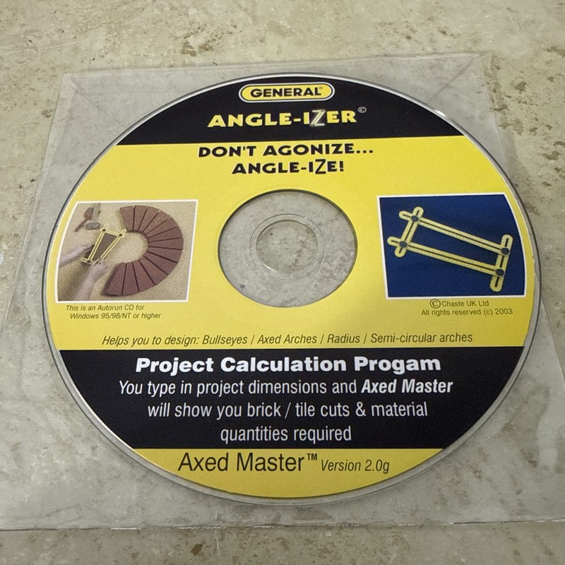 General Angle-Izer Project Calculation Program CD