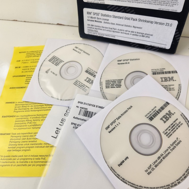 IBM SPSS Statistics Standard Grad Pack 23.0 MU Software gallery
