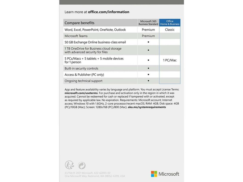 Microsoft Office Home & Business 2021 | One Time Purchase, 1 Device | Windows 10 gallery