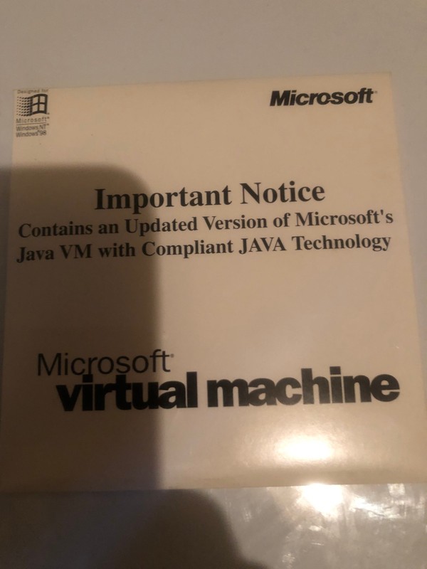 MICROSOFT VIRTUAL MACHINE SOFTWARE CD NEW Sealed