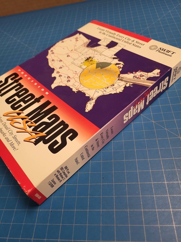 Precision Street Maps USA Vintage PC Software Big Box CD-ROM Windows 95 3.1 1997 gallery