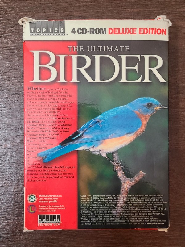 Topics Entertainment 4 CD-ROM Deluxe Edition THE ULTIMATE BIRDER