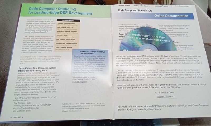 TEXAS INSTRUMEN TMS320C6711 Code Composer Studio V2 + CD ROM + POWER SUPPLY gallery