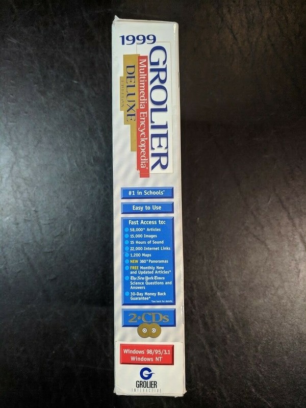 Vintage 1999 Grolier Multimedia Encyclopedia Deluxe Edition for Windows 98 95 gallery