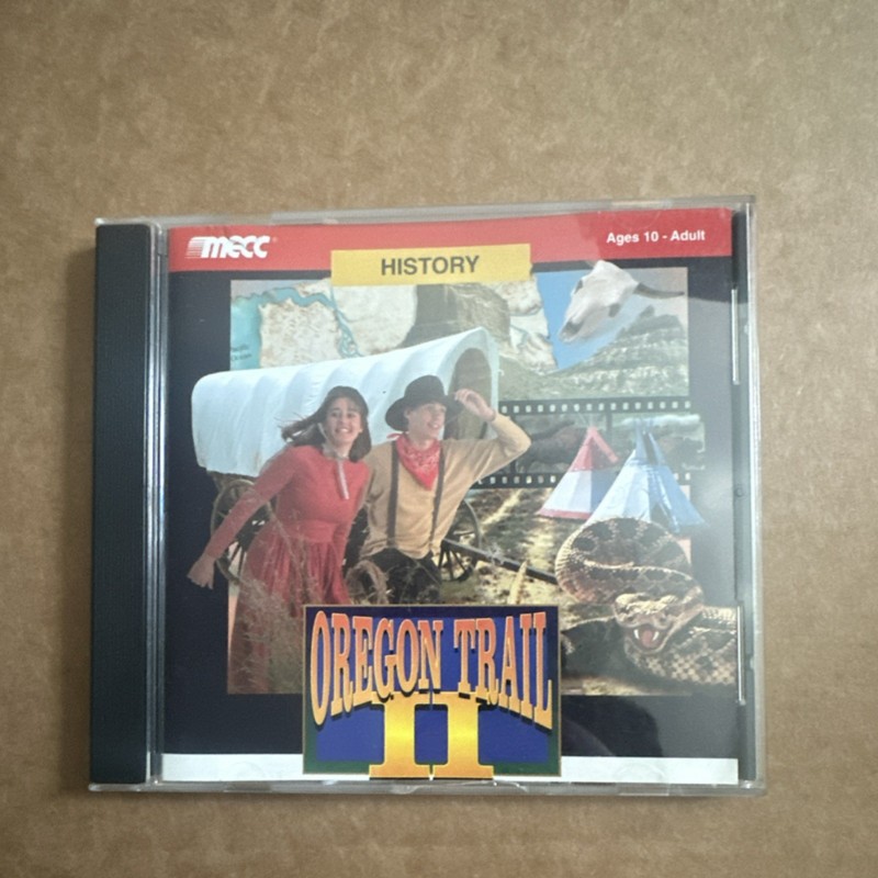 MECC Oregon Trail II History CD Educational Software HCD744BE-BI