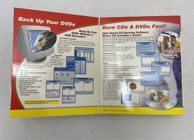 New Sealed Vintage 2004 DVD Ripper Media Suite Windows 98 -2000- XP # ROMO3802 gallery