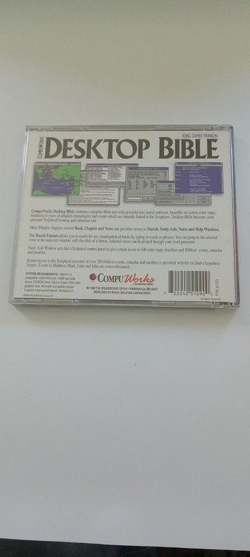 Compuworks Desktop Bible King James Version CD ROM-Brand Sealed Cracked Case gallery