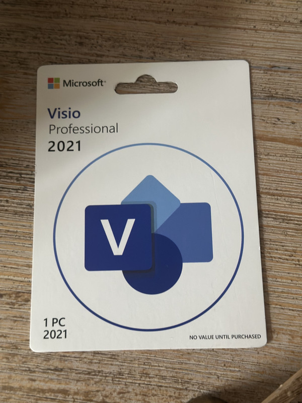 Microsoft Visio 2021 – Sealed Retail Card (Physical Item Only)