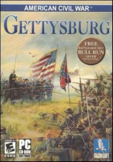 American Civil War Gettysburg PC CD battle north vs south conflict strategy game