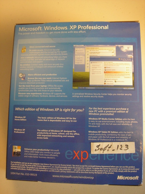 Microsoft Windows XP Professional Upgrade w/SP2 MS WIN PRO =SEALED RETAIL BOX= gallery