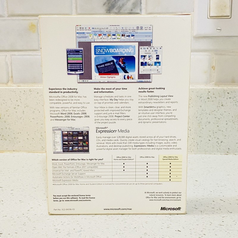 Microsoft Office: mac 2008 Microsoft Expression Media Japanese w/ Product Keys gallery