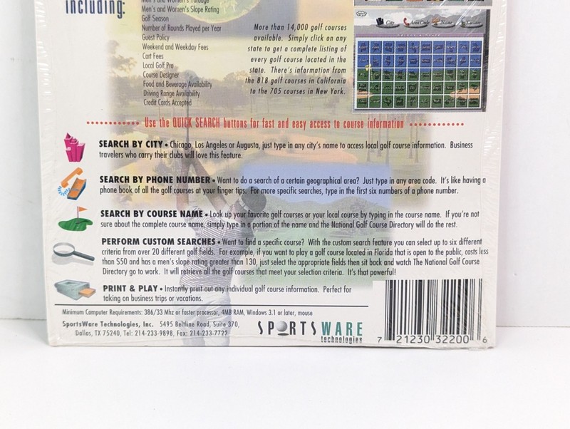 National Golf Course Directory CD-ROM Windows 95/98 Dick's Sporting Goods New gallery