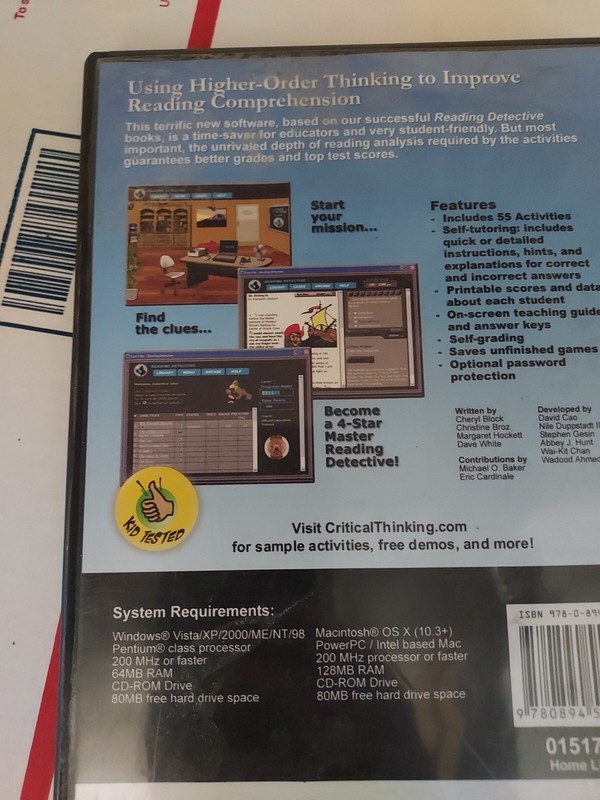 New Math Detective A1 Thinking Reading Writing Mathematics CD-Rom Grades 5-6#191 gallery