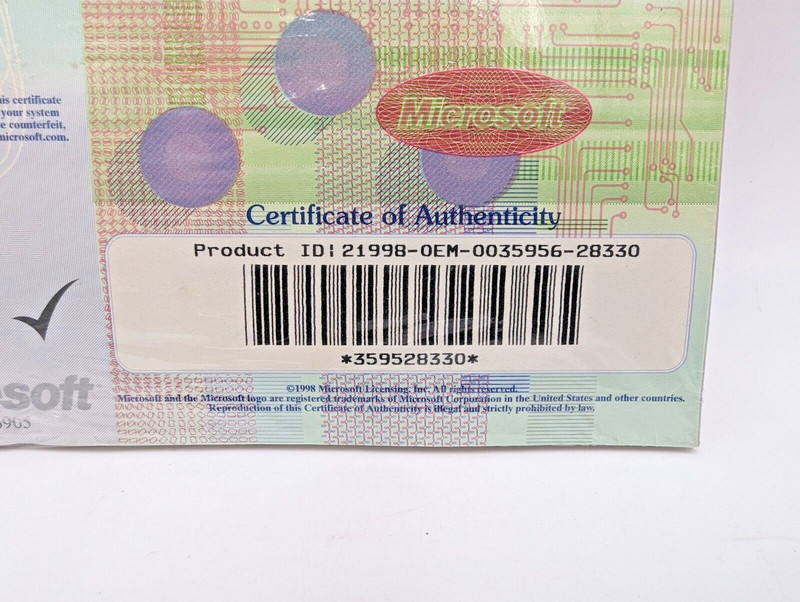 Microsoft Windows NT Workstation CD, Booklet & COA New Sealed Compaq OEM gallery