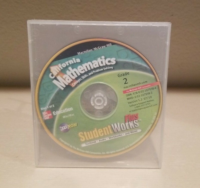 California Mathematics Grade 2 Student Works Plus CD-ROM (2 Disc) Macmillan