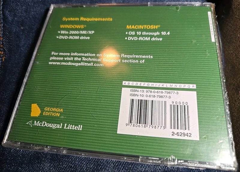 Mcdougal Littell EEdition Dvd-rom Mathematics Course 2 Sealed gallery