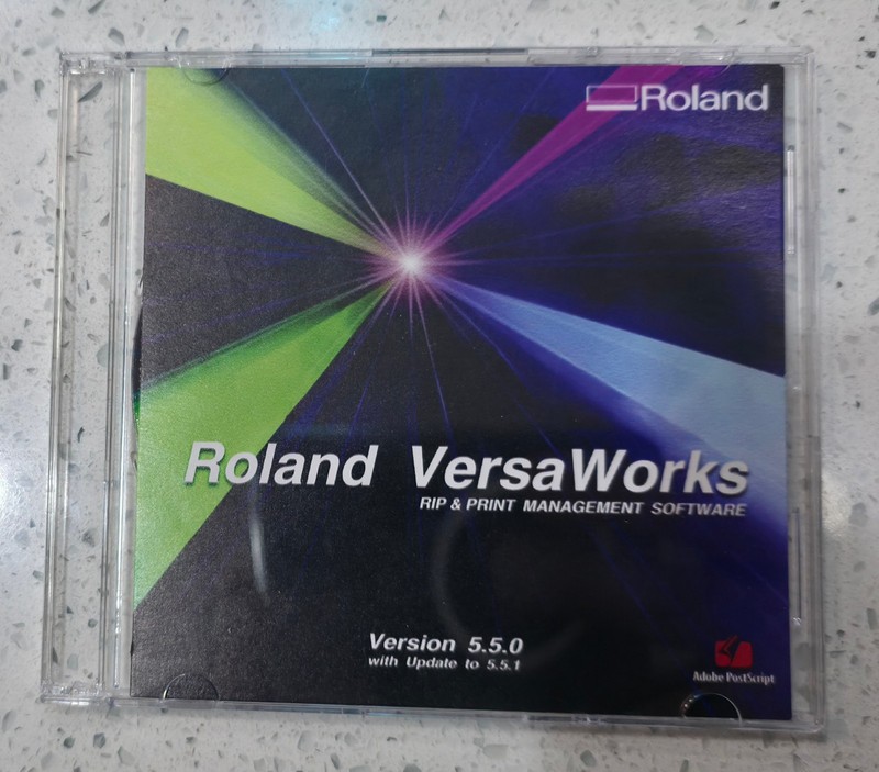 Roland VersaWorks 5.5.1 RIP&Print Management Software DVD Disc, not used