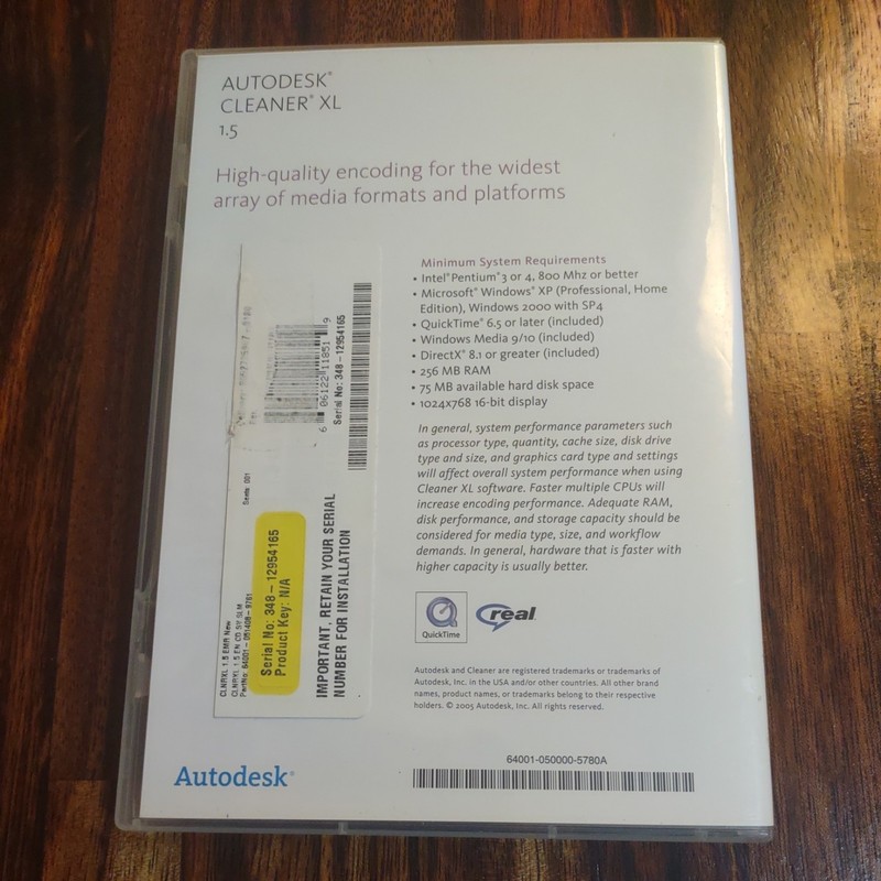 Autodesk Cleaner XL 1.5 Media Encoding Software with Serial # & Activation Key gallery