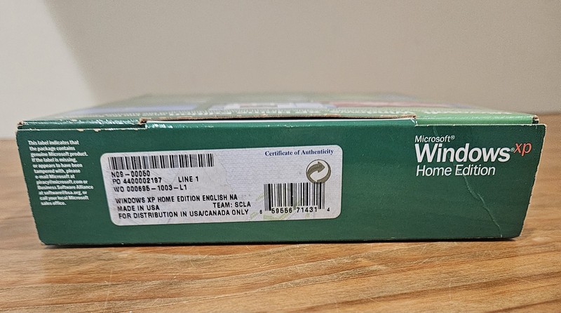 Windows XP Home Upgrade w/ Box Product Key SP2 Disc Windows 98 Verification Disc gallery
