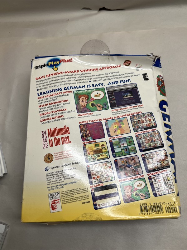 Living Language Multimedia TriplePlay Plus GERMAN/Book Microphone Windows CD RM gallery