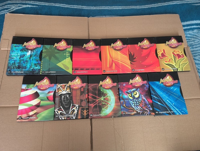 Lot of 11: Digital Juice “Juice Drops #11,12,18,23,28,29,31,33,35,41 & 42