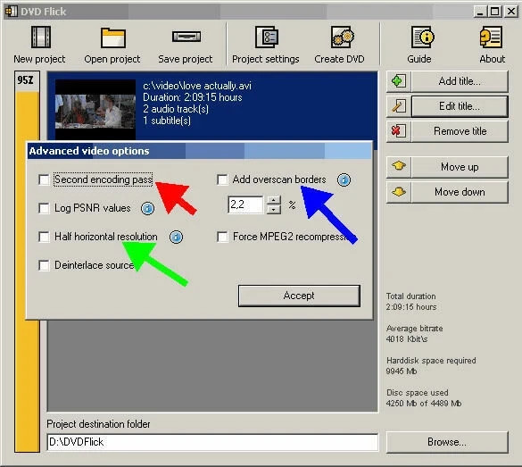 DVD Flick Convert Any Video to DVD - AVI, DIVX, FLV, MOV, WMV for Windows gallery