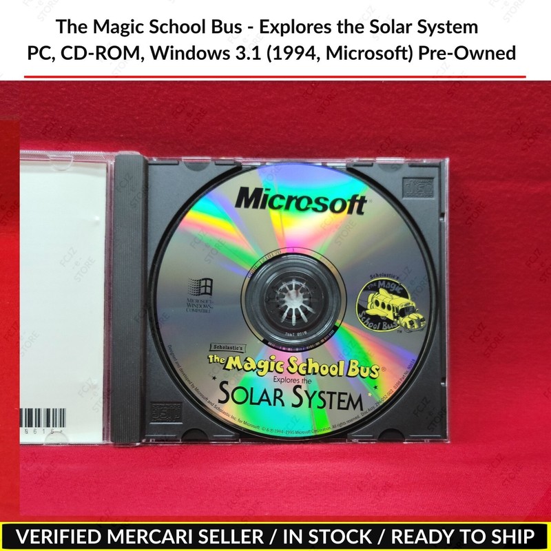 The Magic School Bus - Explores the Solar System PC, CD-ROM, Windows 3.1 (1994) gallery