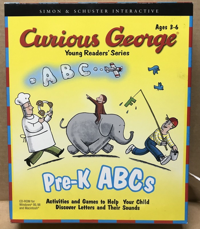 Curious George Pre-K ABCs [076714503823] Young Reader’s Series Win/Mac CD