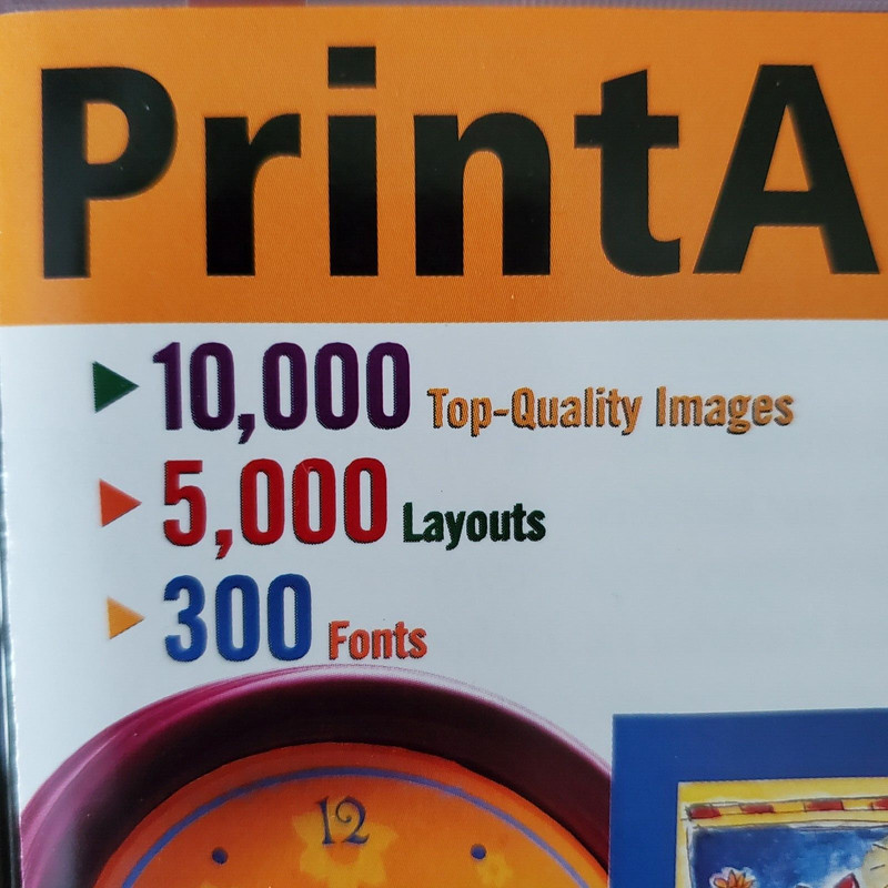 Print Artist Sierra Home Software 2000 Windows 95 98 10,000 Images 300 Fonts gallery