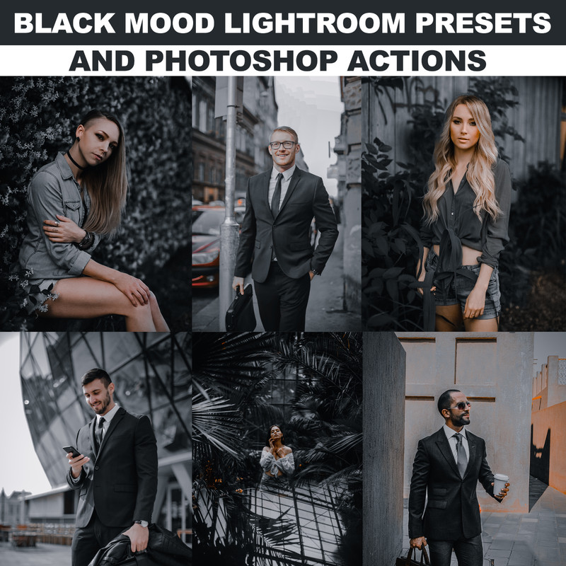 Black Mood Lightroom Presets And Photoshop Actions
