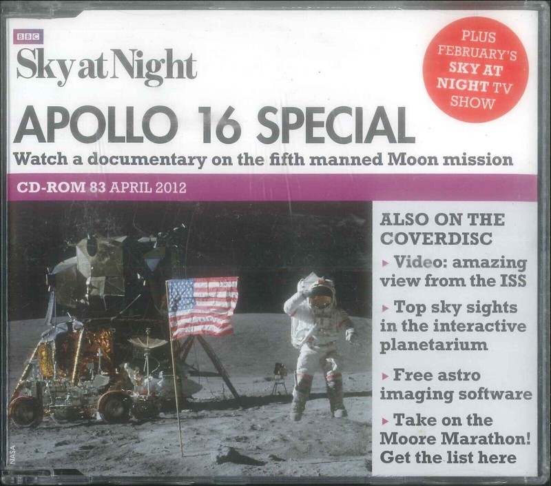 BBC Sky at Night CD-ROM, Apollo 16 Special, #83 April 2012, Windows, Mac