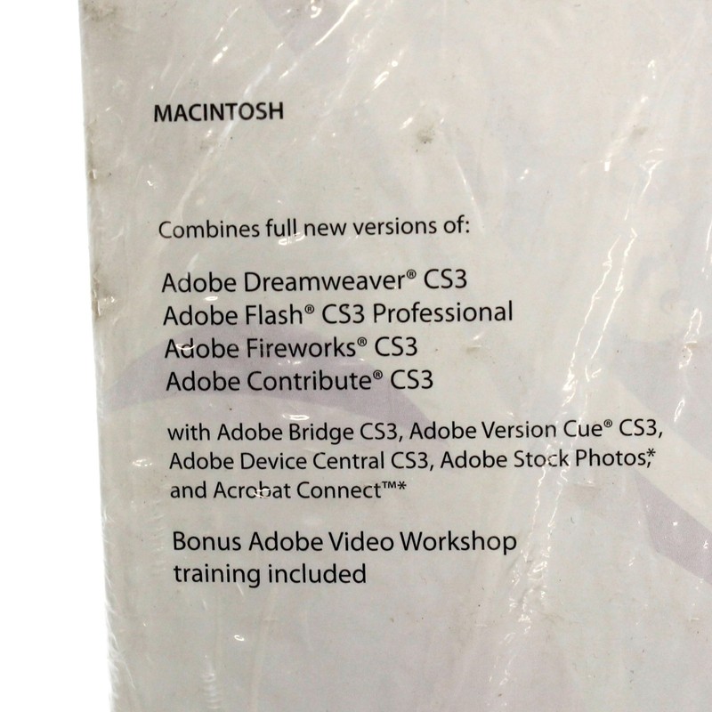 Adobe Creative Suite 3 Cs3 Web Standard Streamline Web Design - For Macintosh gallery