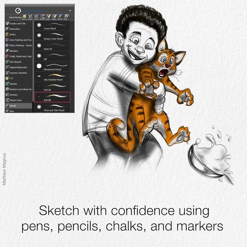 Unleash Creativity with Painter Essentials 8 - Rich Brush Library & AI Tools gallery