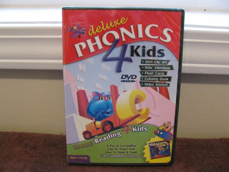Deluxe Phonics 4 Kids – Bonus: Reading 4 Kids for PC. (Ages 4 & Up) “Brand New”