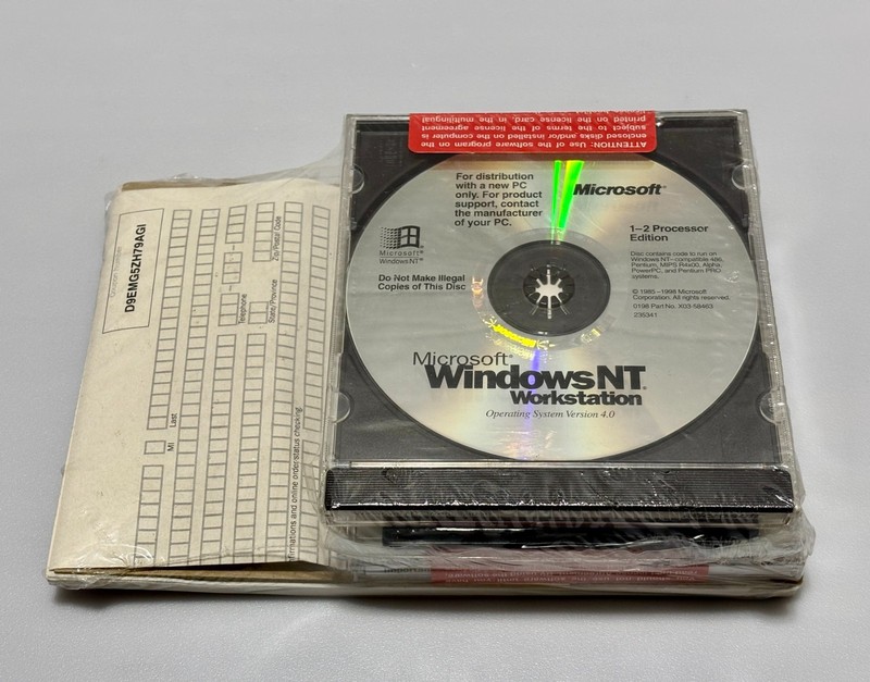 Microsoft Windows NT Workstation 4.0 w/ SP4 & Floppy Disks gallery