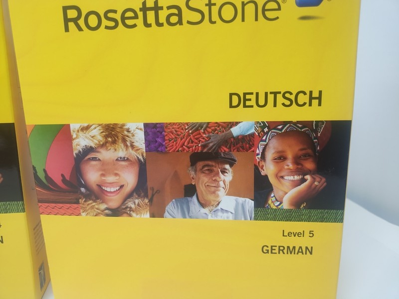 Rosetta Stone Deutsch German Complete Level 1-5 New Headphones(2 pair) #5 sealed gallery